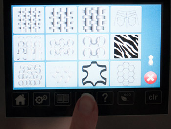 sewing advisor screen