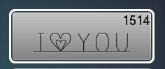 I -heart- YOU stitch #1514
