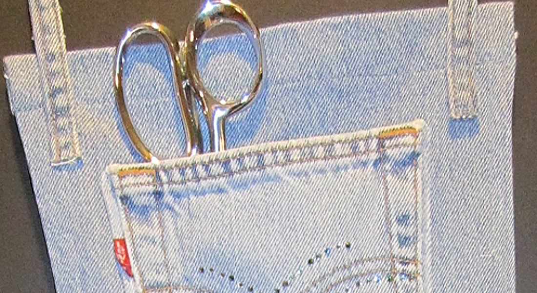 Upcycle Old Jeans Pockets into a Fun Organizer BERNINA WeAllSew Blog Feature 1100x600