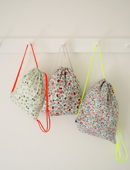 liberty of london sacks by Corinne at the Purl Bee
