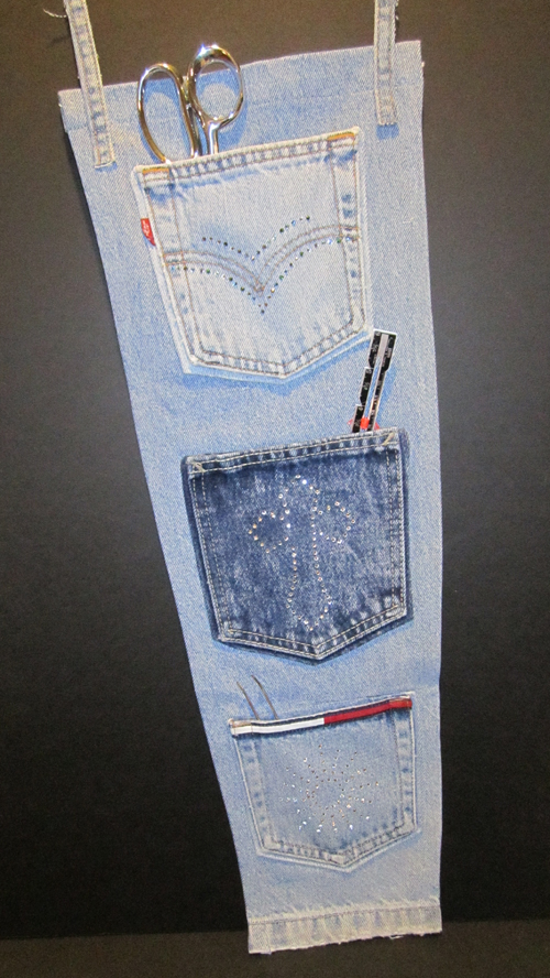 pocket organizer - debbi - denim 500px