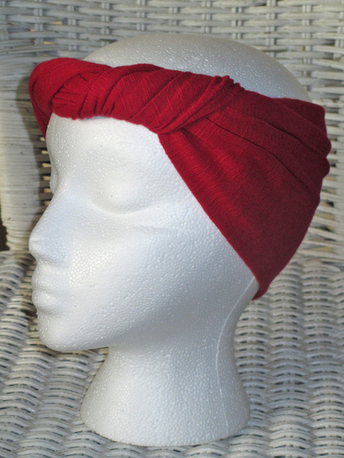 red scarf - side view