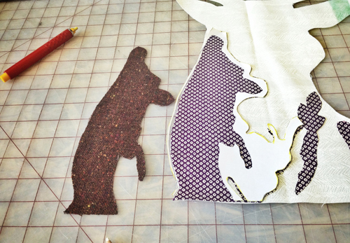 fabric pieces