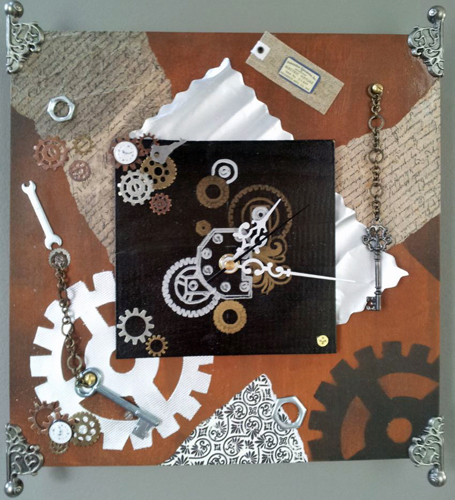 Steampunk clock 500 px rotated