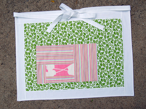 DIY Log Cabin Apron