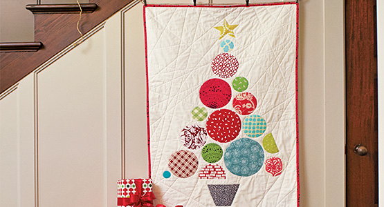 How to make a circle tree quilt