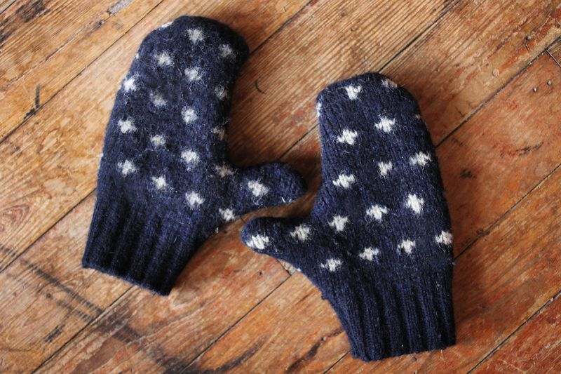 DIY warm winter mittens