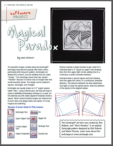magical paradox zentangle first page 500px tall