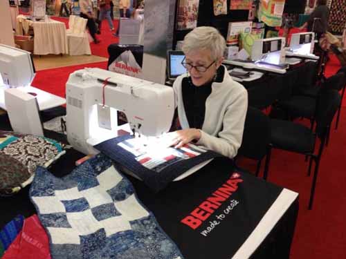 Katherine Alyce - BERNINA Booth at Houston Quilt Show