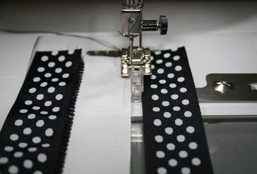 Spanish Hemstitch Attachment - joining ribbons