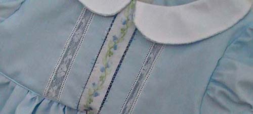 Spanish Hemstitch - heirloom dress yoke
