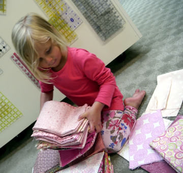 kari karr - doll quilt with anna - 2