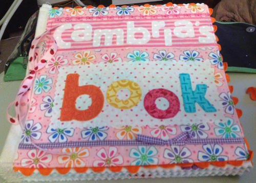 How to make a fabric book with zippered secret messages