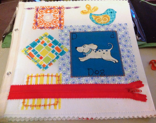 How to Make a Fabric Book with Zipped-Up Secret Messages
