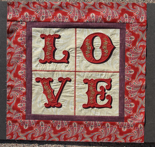 L-O-V-E Quilt Block