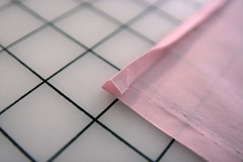 Curtain with Lace Inserts - step 1