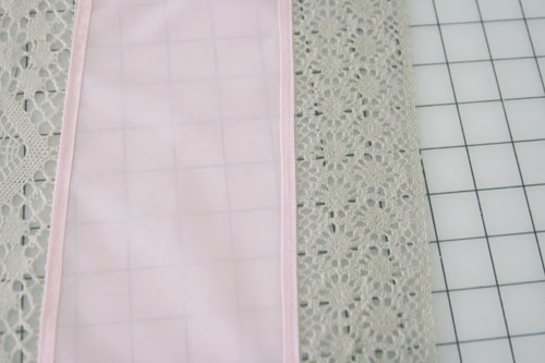 Curtain with Lace Inserts - step 8