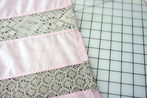 Curtain with Lace Inserts - step 9