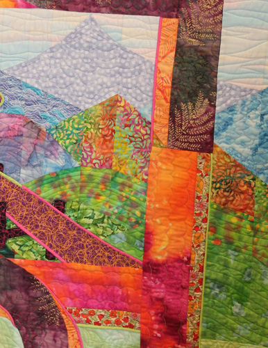 quilt detail - Pipes by Georgia Bonesteel