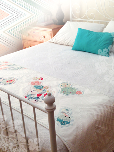 Arrows & Hexies Bed Runner