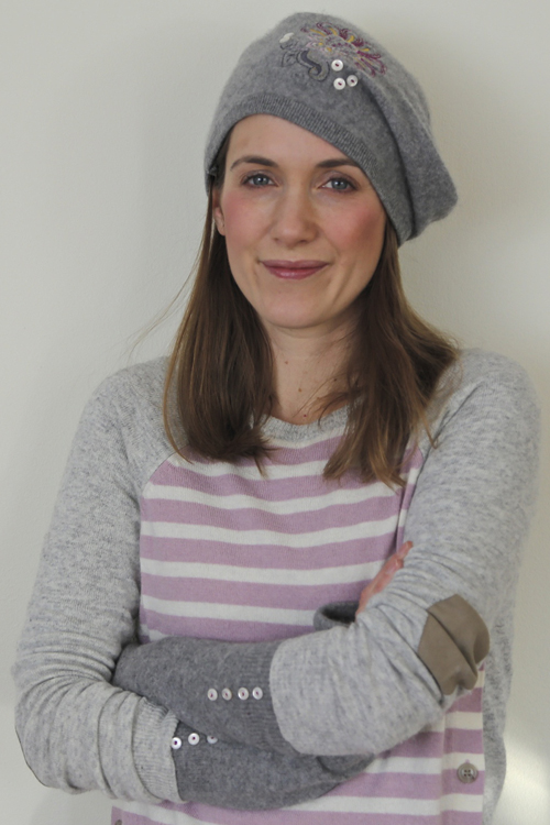 Beret and Mitts from Old Sweater