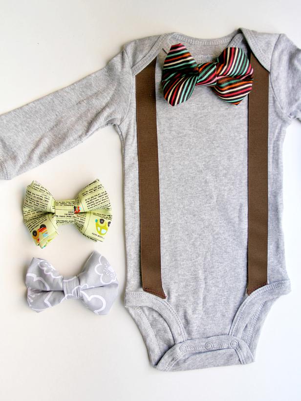 Baby bow tie and suspenders