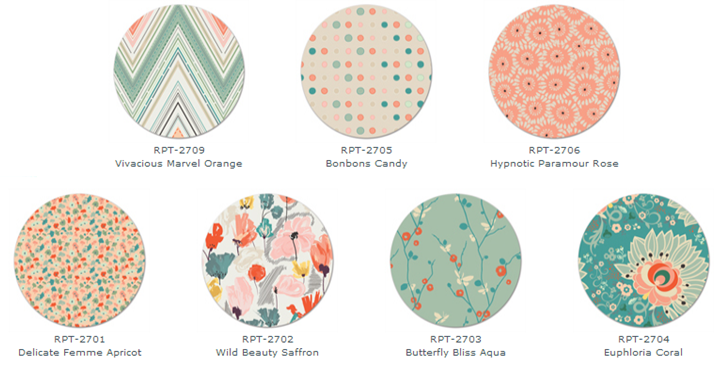 Hexies and Arrows - fabrics from Rapture by Pat Bravo