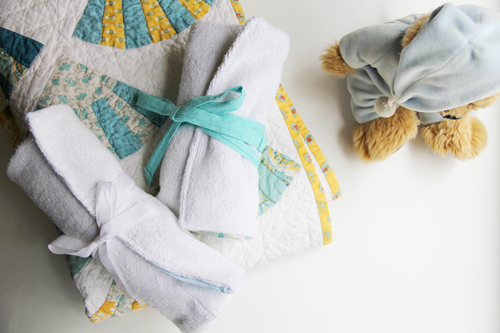 Wrap Burp Cloth with Heat-Retaining Bottle Pocket