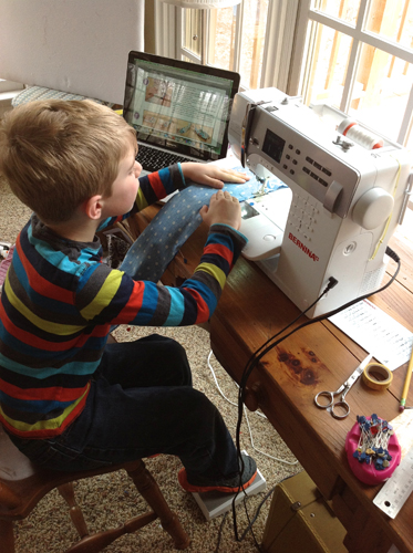 Tips for Sewing with Kids - at the machine