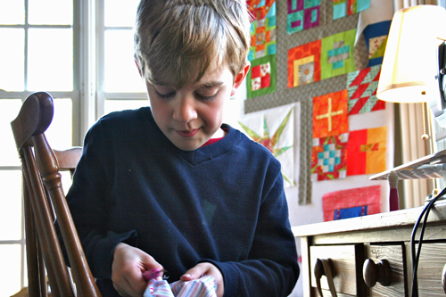 Tips for Sewing with Kids - seam ripping
