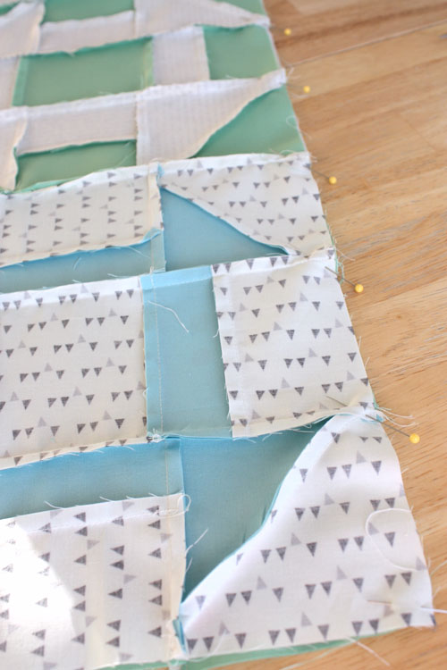 sew rows together