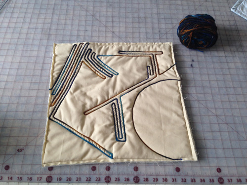 couched yarn designs