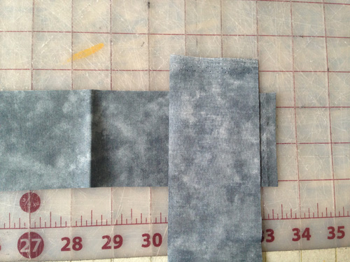 place strips at 90 degrees