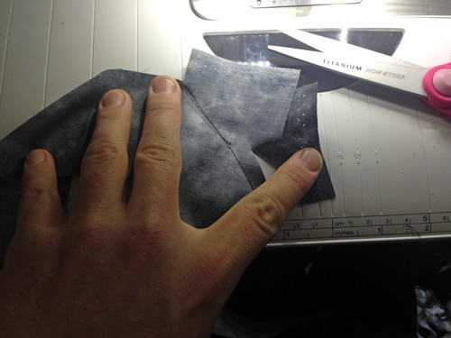 trim seam allowances