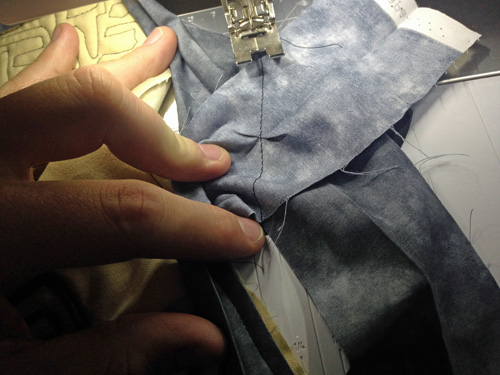 sew from corner to corner