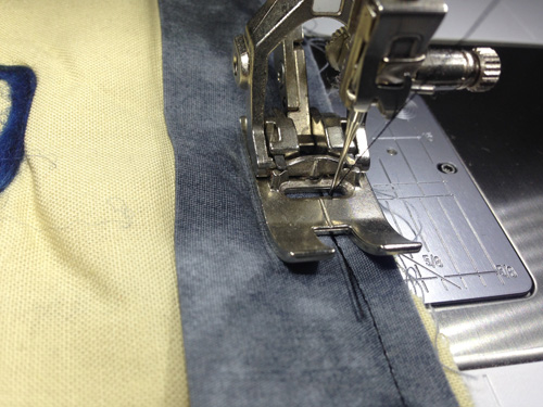 finish stitching the binding