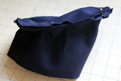 stitch top to side