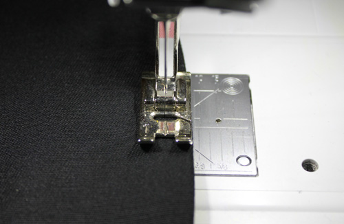 stitch around the brim
