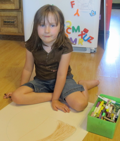 girl drawing