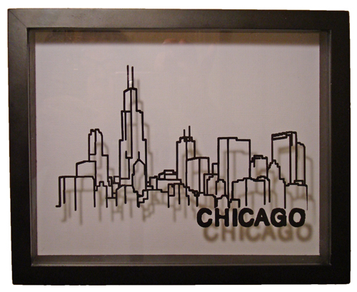 Chicago Skyline Shadowbox