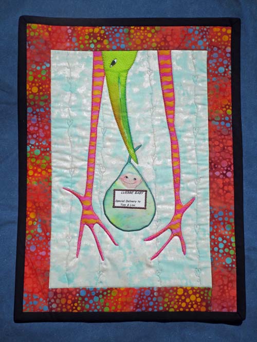 Stork Quilt - finished binding