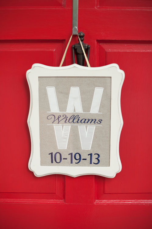 split letter embroidery