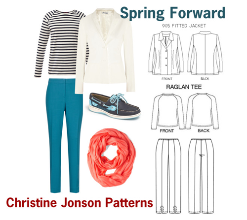 Spring Forward wardrobe capsule by Christine Jonson Patterns