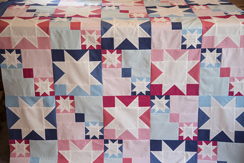 pieced quilt top