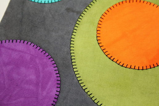 wool applique - detail