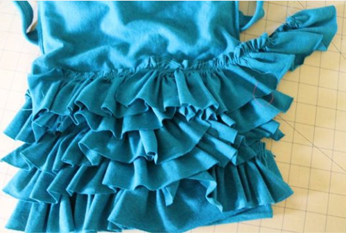 DIY Ruffled T-Shirt Bag