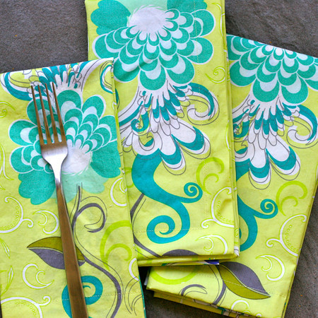 mitered napkins