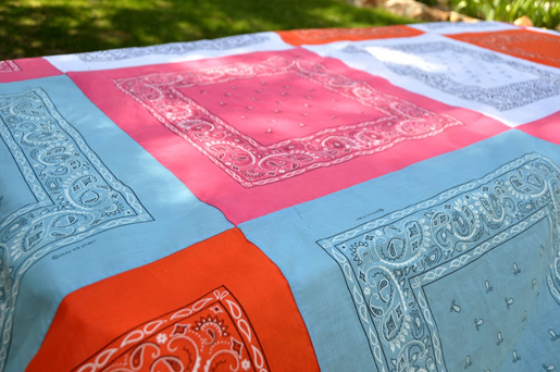 bandana quilt table cloth