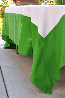 color-block table cloth