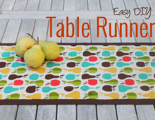 banded table runner